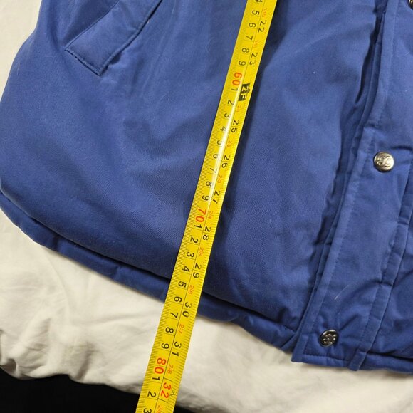 Eddie Bauer Gore Tex Mens XL Blue Goose Down Fill Hooded Winter Jacket Outdoors - Picture 10 of 10